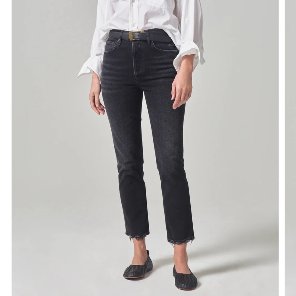 Citizen of Humanity Black Jeans (Jolene High Rise Vintage)